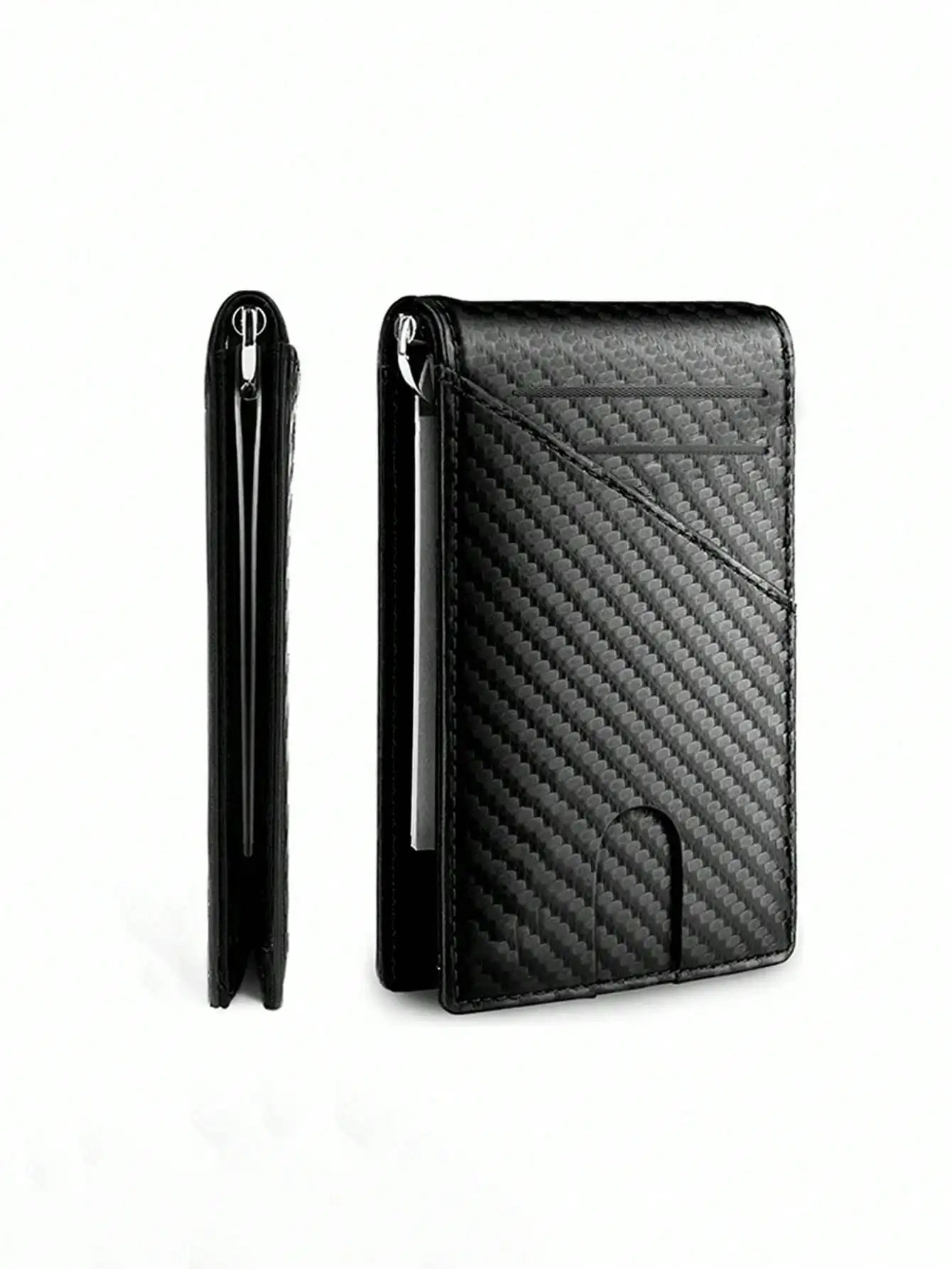 Fashion Business Carbon Fiber Men's Card Case Anti-theft Brush Multi Card Holder Card Case Trax4u
