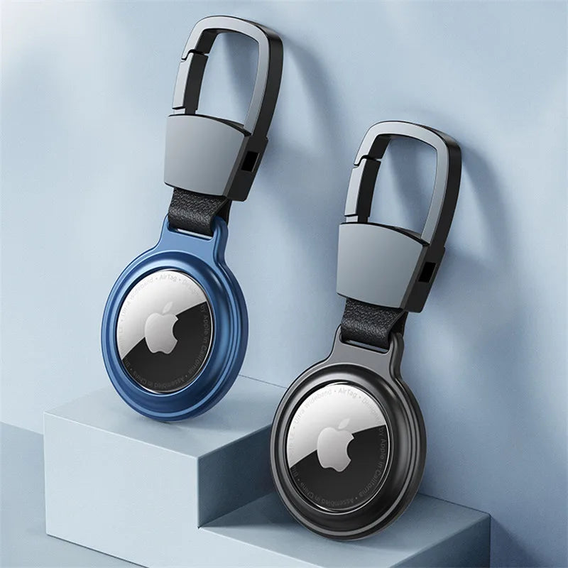 For Air Tags Keychain Protector Bumper Luxury Metal Magnetic Adsorption Cover For Apple Airtag Locator Protective Sleeve Case Trax4u