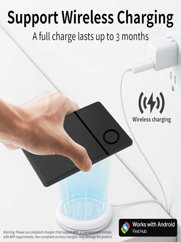 Recharging Card Long-Distance Tracker App Remote Locating Finder for Android Google Find Hub Smart Tag for Pixel Xiaomi Vivo GMS Trax4u
