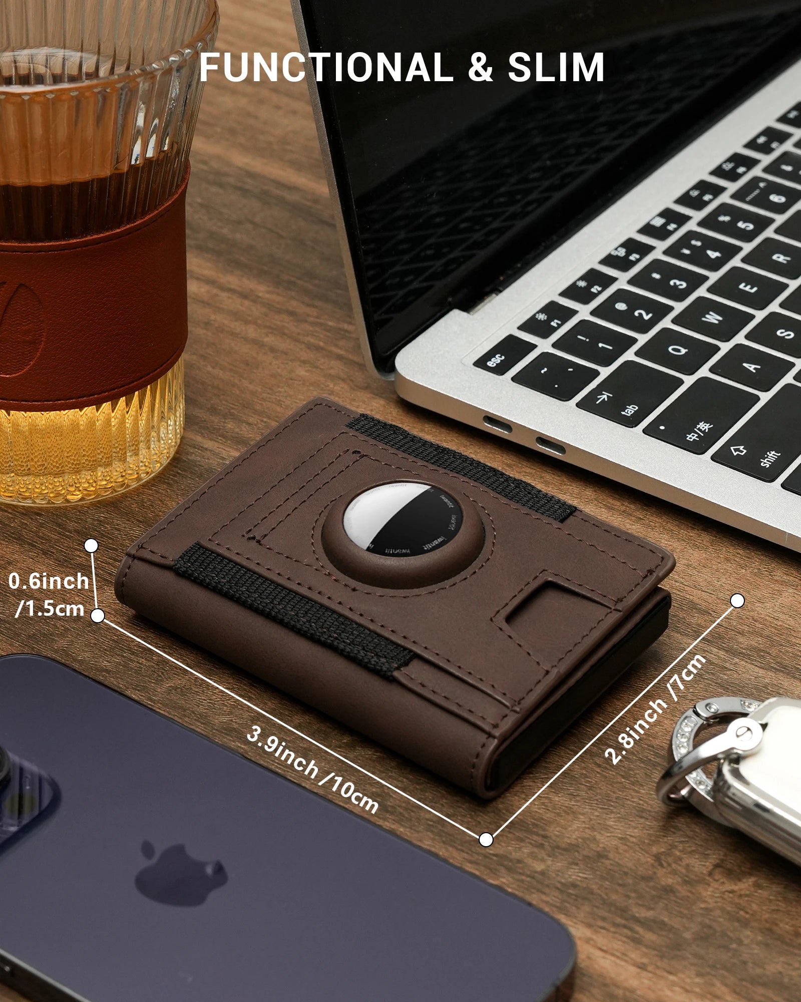 NEW Slim Bifold AirTag Card Holder