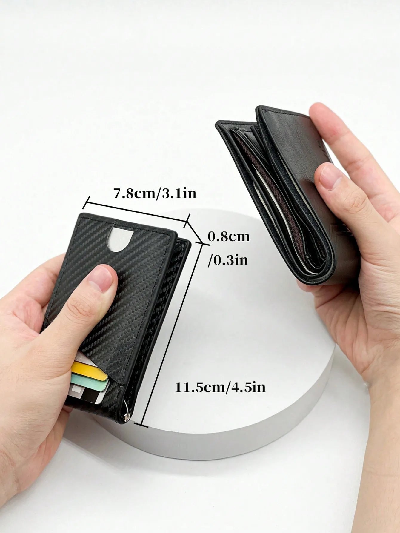 Fashion Business Carbon Fiber Men's Card Case Anti-theft Brush Multi Card Holder Card Case Trax4u
