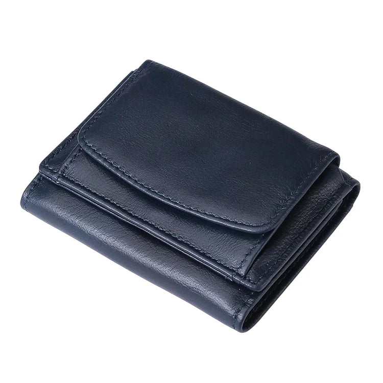 RFID Tri-fold Leather Mens Wallet with Airtag Card Holder Suitable for Men Women Luxury Purse Card Holder AirTag Trax4u