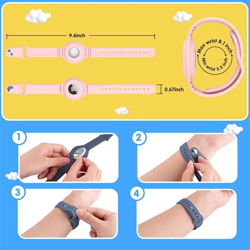 Silicone AirTag Kids Bracelet