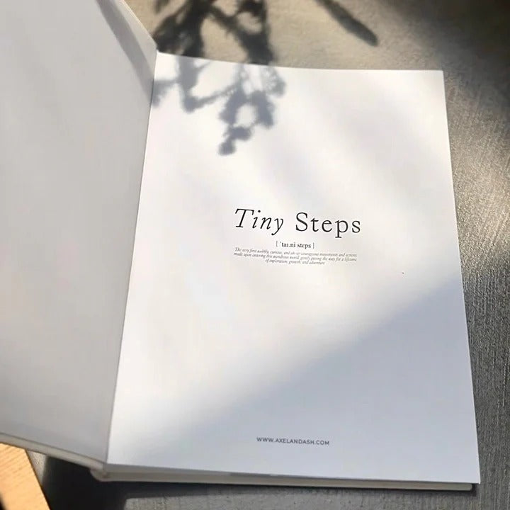 TINY STEPS | Baby Linen Photo Album Trax4u
