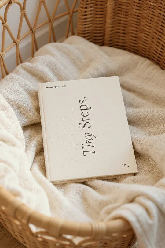TINY STEPS | Baby Linen Photo Album Trax4u